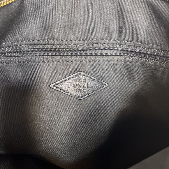 Fossil Maya Hobo Bag Black Leather Crossbody Shoulder Purse Women's - Picture 12 of 12